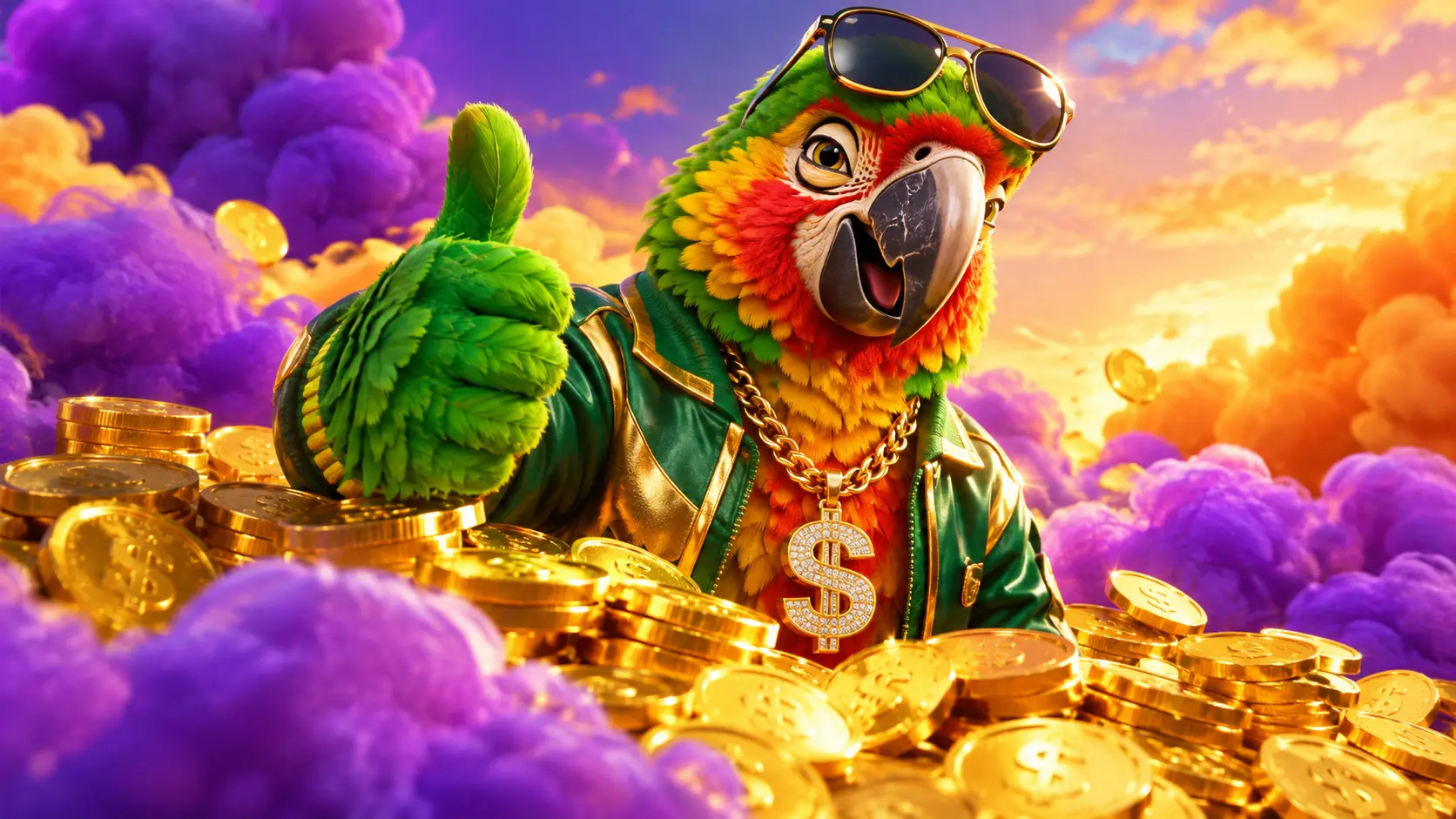 Baner promujący bonus za pierwszą wpłatę w kasynie BirdSpin